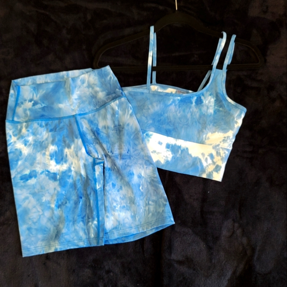 New (no tags) Blue/White Marble-Style Active/Leisure Wear (S-M)